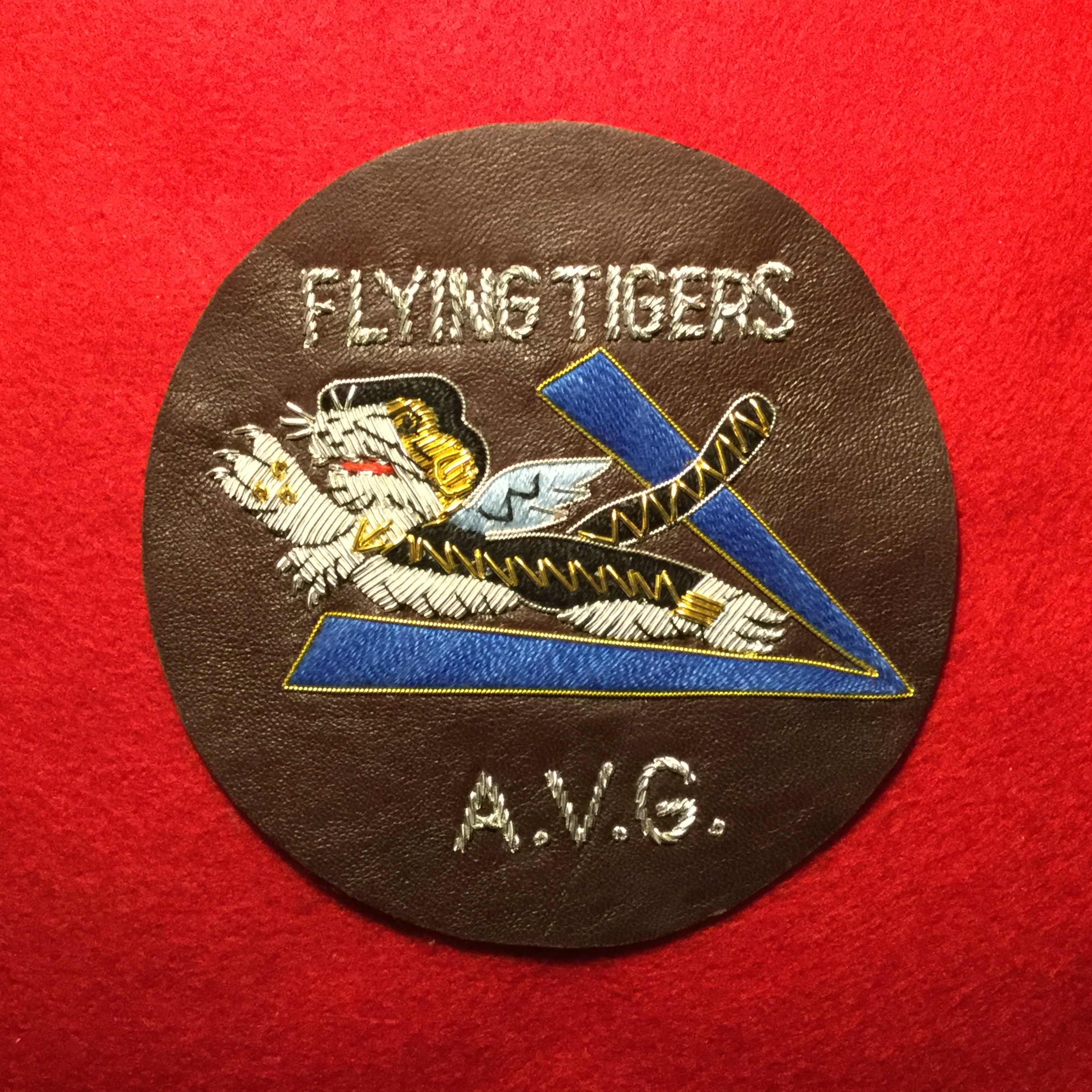 flying tigers leather patch